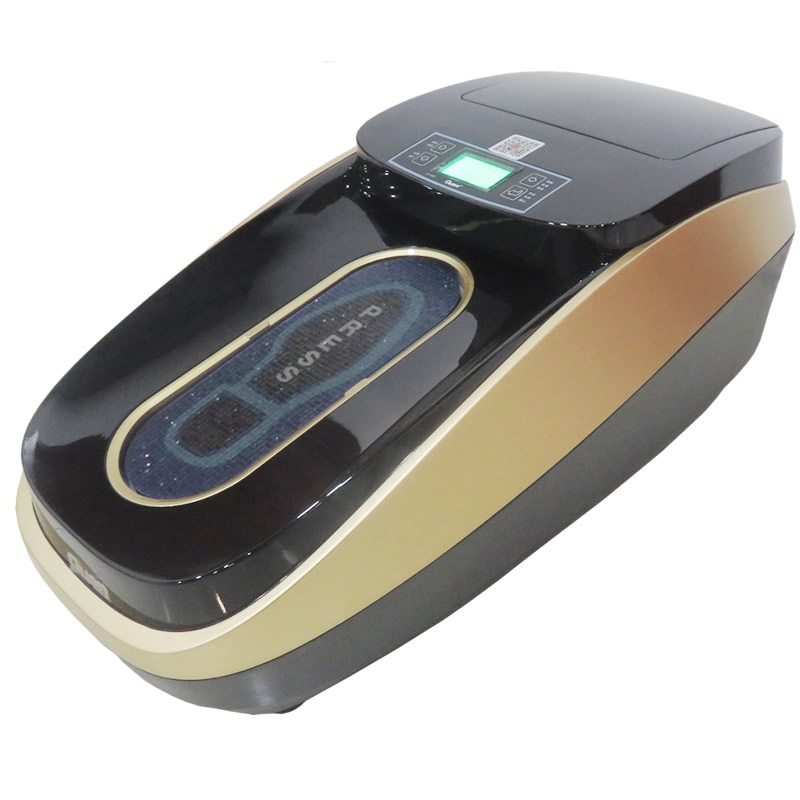 智能全自動鞋覆膜機XT-46C型金色熱縮膜鞋套機